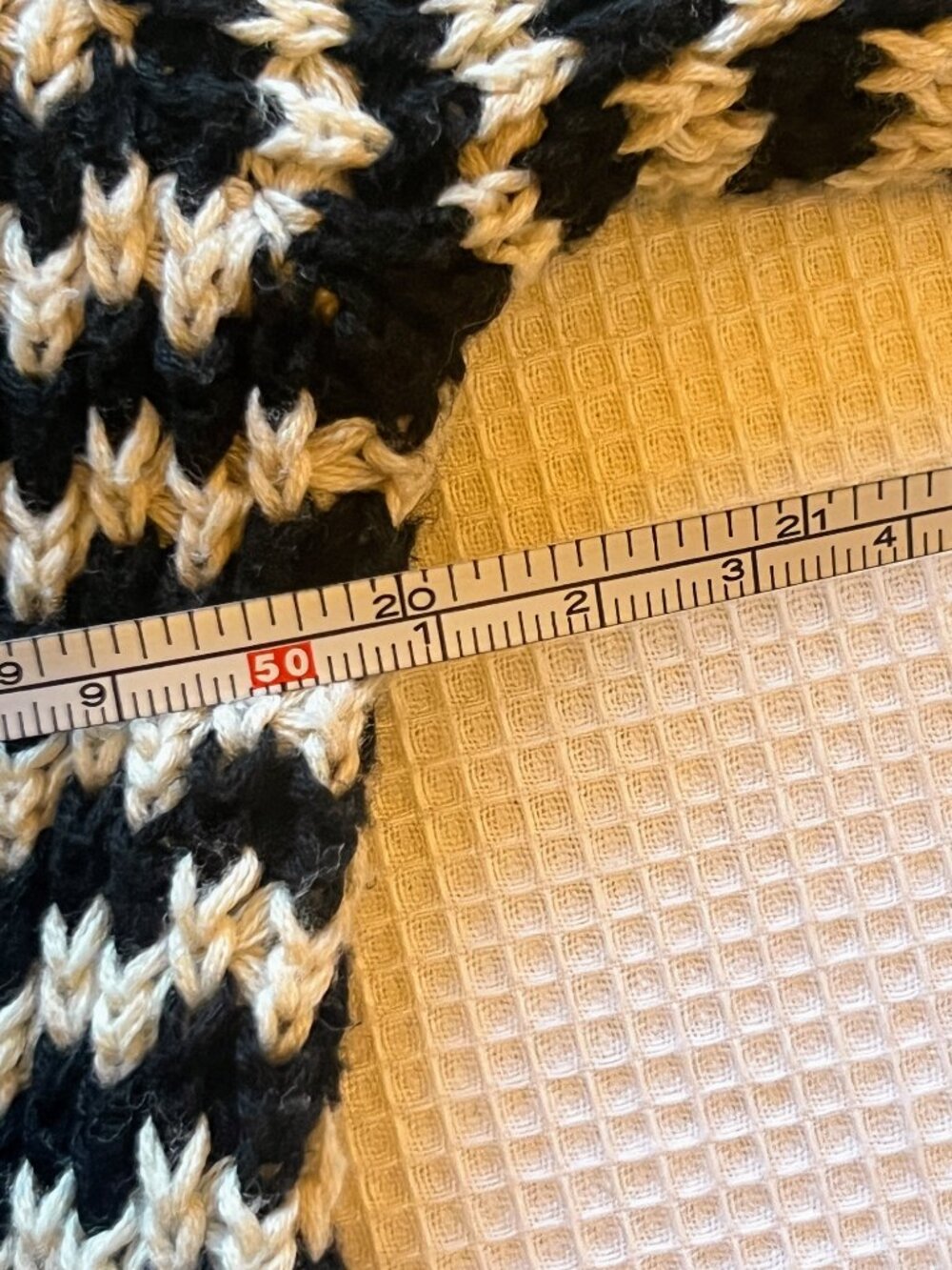 Habitat Clothes to Live in black/white cowl neck sweater, 100% cotton, M - Picture 6 of 7